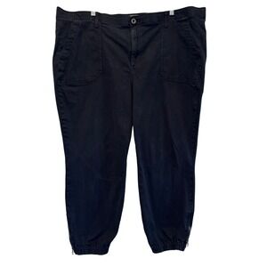 Torrid Jogger Pants 24R Black‎ Y2K Gorpcore Grunge Gothic Cargo Outdoor Ankle